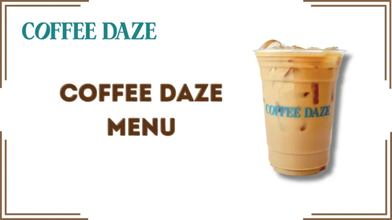Coffee Daze Menu