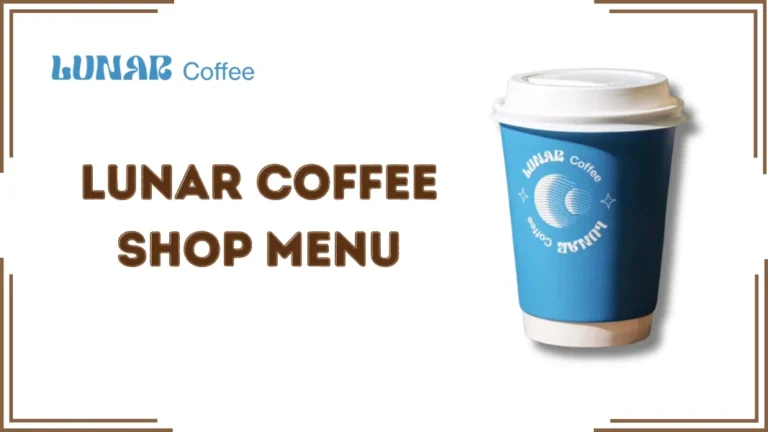 Lunar Coffee Shop Menu