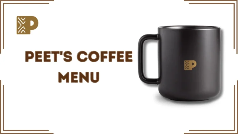 Peet's Coffee Menu