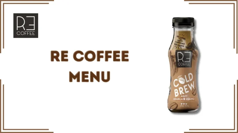 Re Coffee Menu