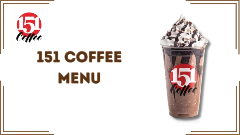 151 Coffee Menu