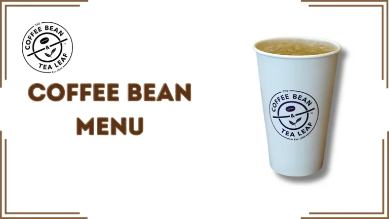 Coffee Bean Menu